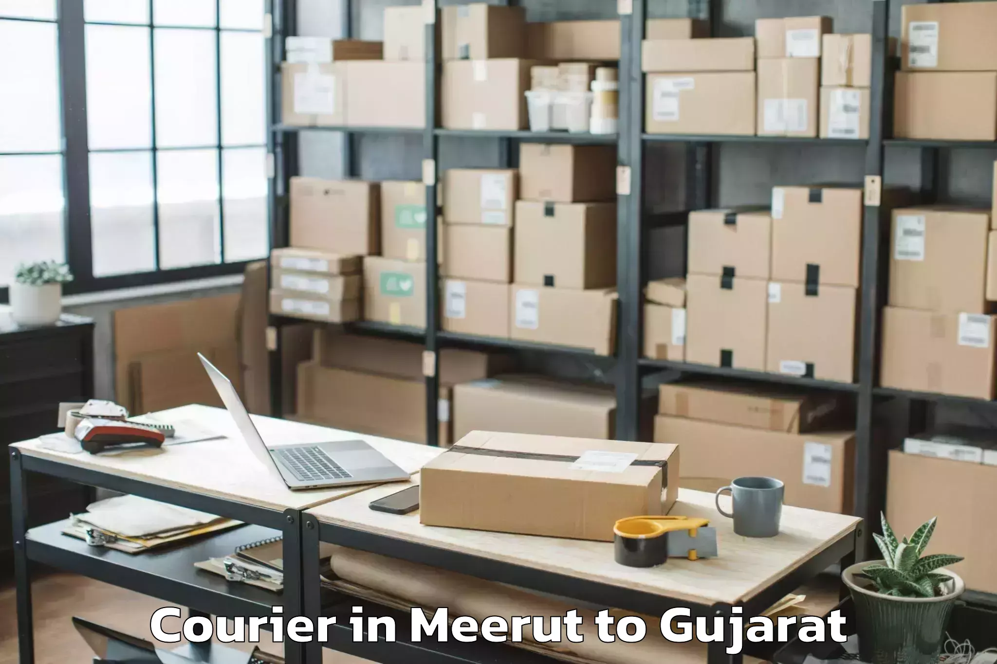 Trusted Meerut to Karnavati University Gandhinag Courier